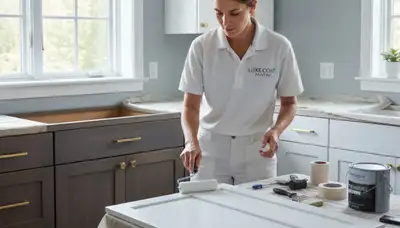 Cabinet painting in Sacramento, CA for a durable kitchen cabinet finish