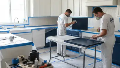 Cabinet painting service in Sacramento, CA for durable, professional kitchen cabinet finishes