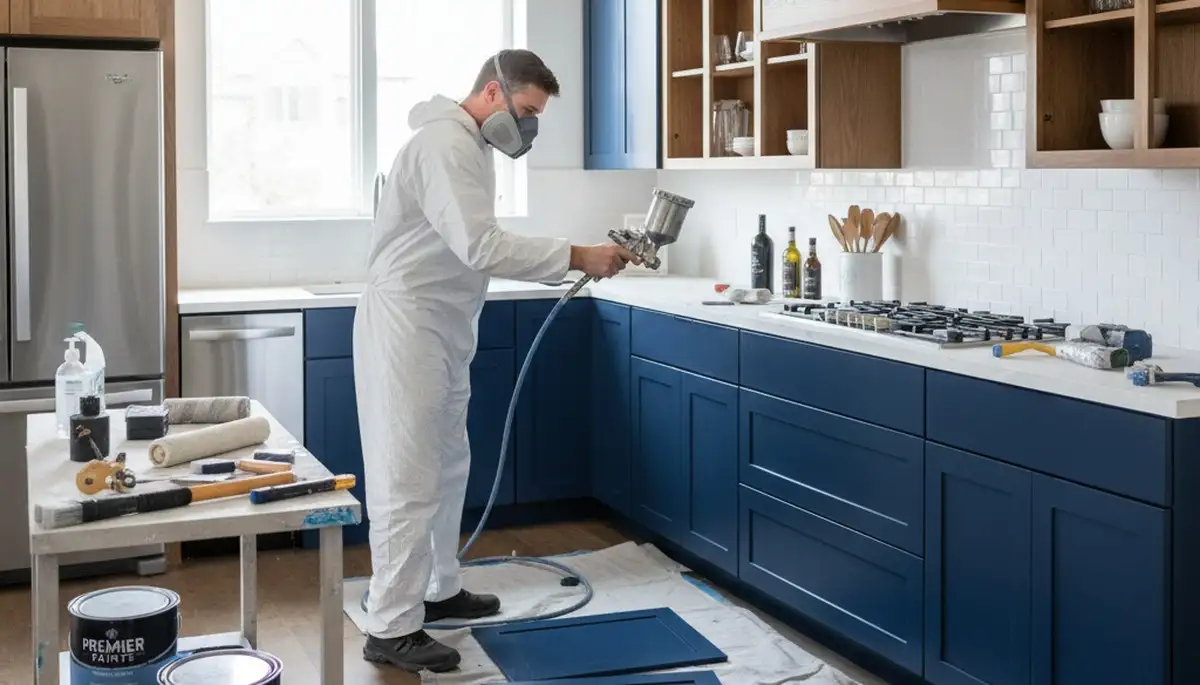 Cabinet painting service in Sacramento, CA for durable kitchen finishes by Sacramento Paint Pros
