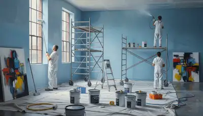 Sacramento CA commercial painting contractors applying durable exterior coatings