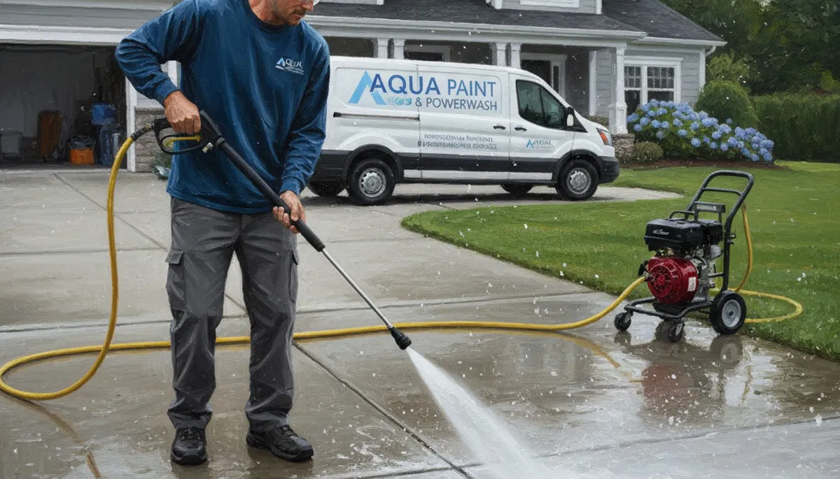 Concrete pressure cleaning service in Sacramento, CA for driveways, patios, and walkways