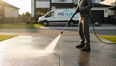 Sacramento, CA concrete pressure cleaning for driveways, patios, and walkways by Sacramento Paint Pros