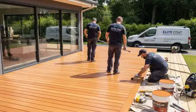 Sacramento deck painting service for wood and composite decks with durable exterior finish