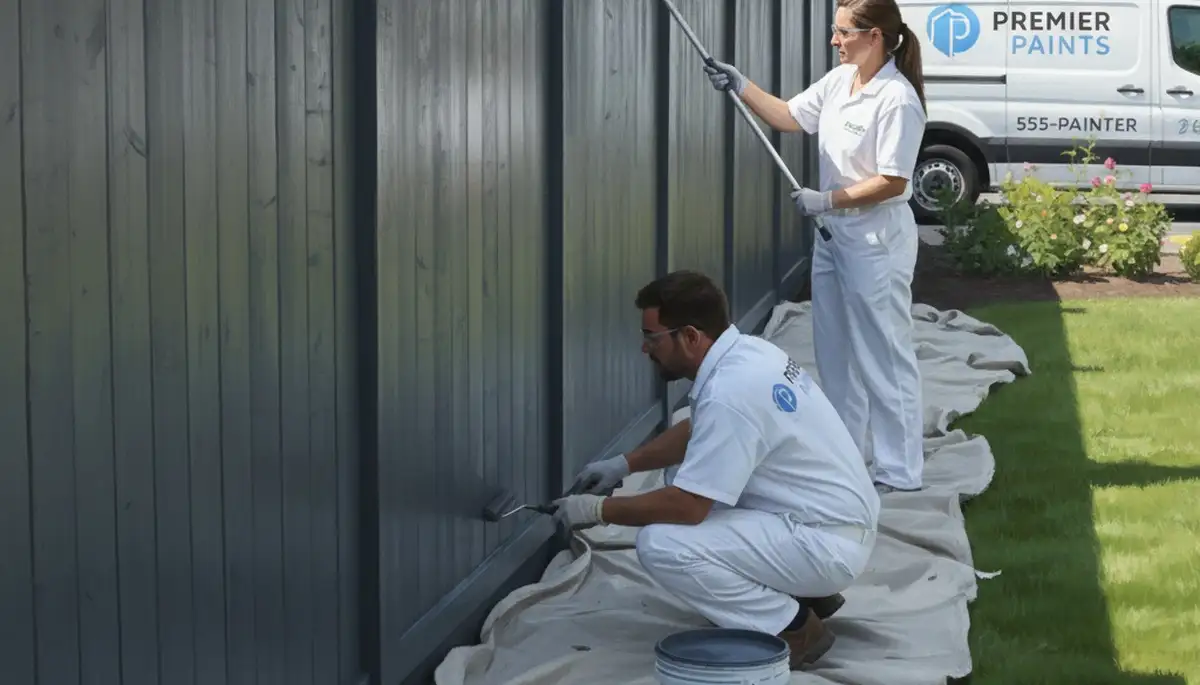 Sacramento, CA fence painting service by Sacramento Paint Pros for durable wood fence protection