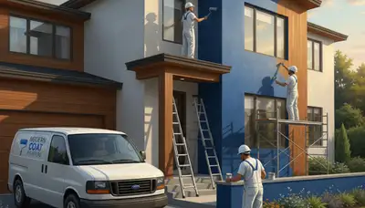 Sacramento house painting crew applying durable exterior paint in Sacramento, CA