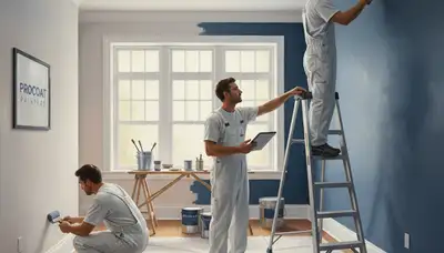 Sacramento interior house painting crew delivering clean, professional finishes in a home room