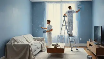 Sacramento, CA interior house painting by Sacramento Paint Pros with smooth, clean wall finishes