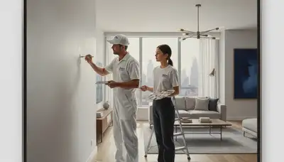 Sacramento, CA painter repairing interior walls, trim, and exterior touch-ups